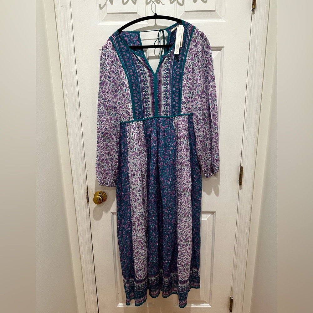 NWT Block Print floral dress size small